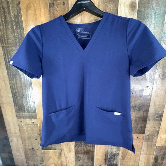 Figs Technical Collection Scrub Set Pants Top  Dark Blue Medium - Picture 1 of 12